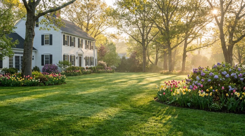 The Massachusetts Spring Lawn Guide: From Brown to Vibrant Green in 4 Steps