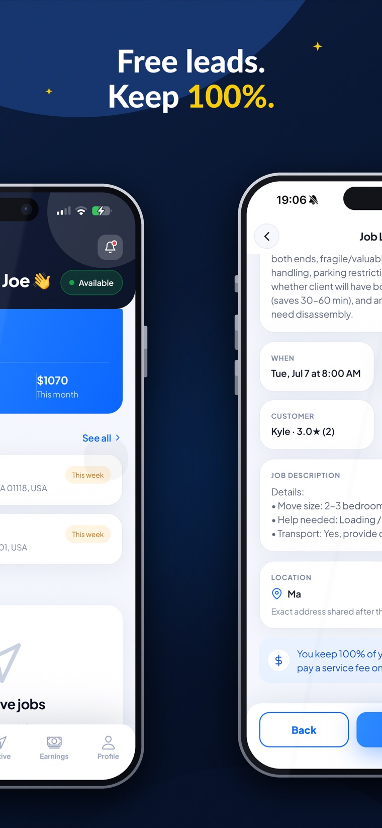 Handy Circle Pro app screen 2