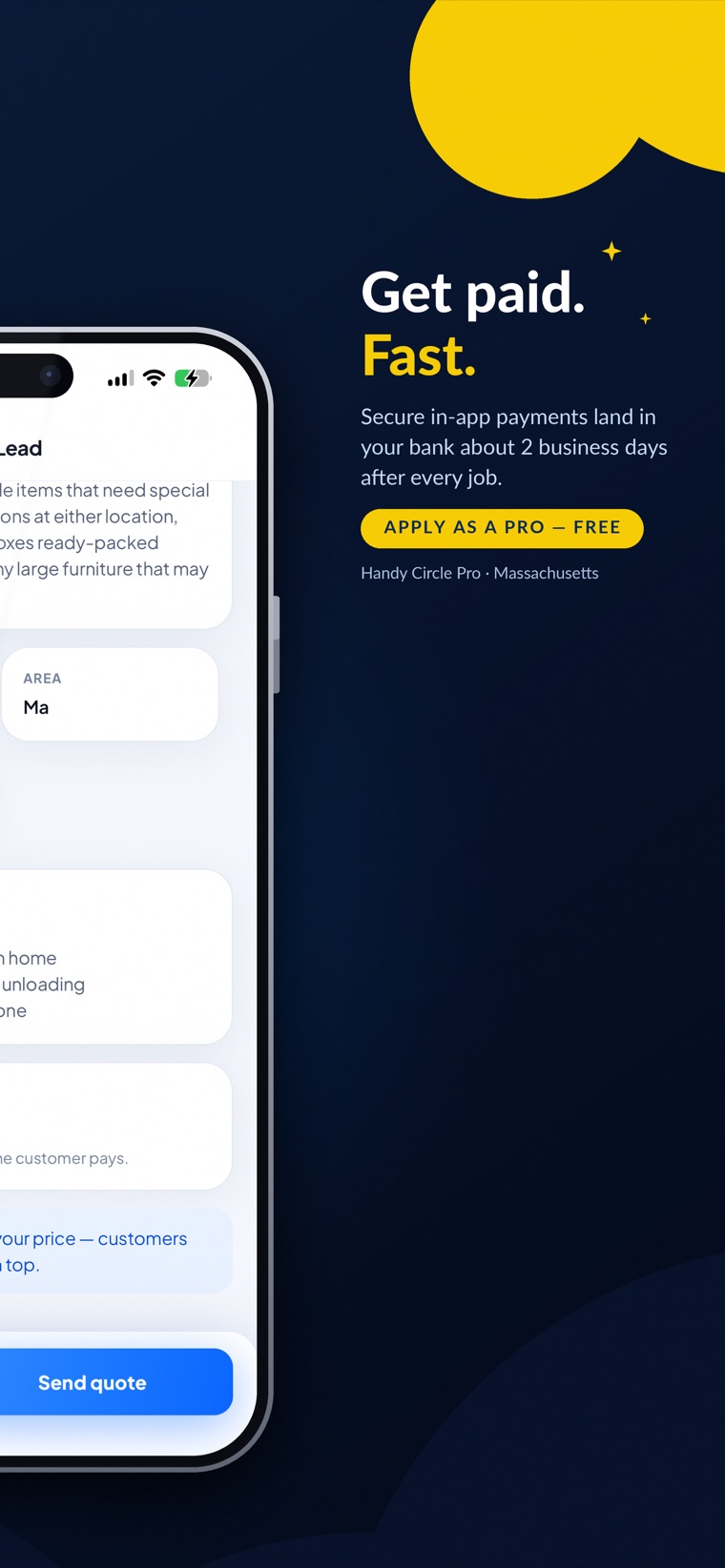 Handy Circle Pro app screen 3